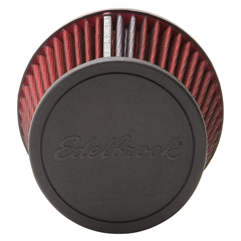 Edelbrock 43651 Air Filter Pro-Flo Series Conical 6 5In Tall Red/Black