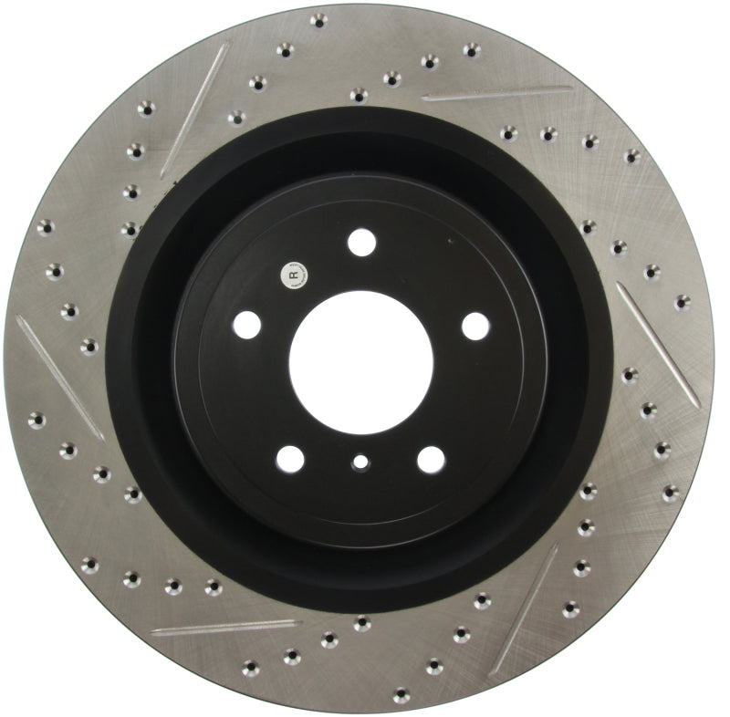 Stoptech 127.42100R fits Infiniti G37 / Nissan 370Z SportStop Slotted & Drilled Front Right Rotor
