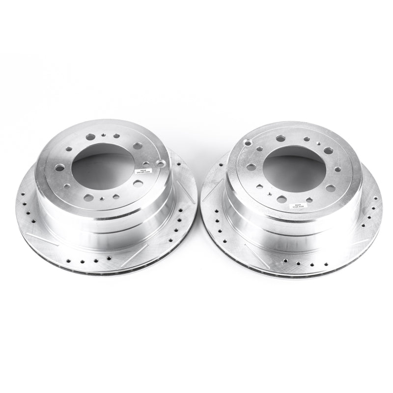 PowerStop fits Lexus 98-07 LX470 Rear Evolution Drilled & Slotted Rotors - Pair