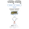 Fel-Pro 2603185 fits Dodge RAM 1500 260-3185 Engine Gasket Set