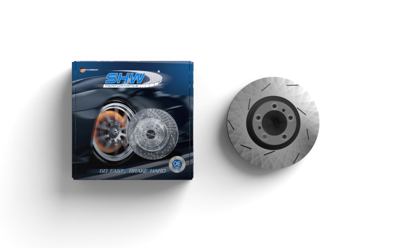 SHW Performance TFX30006 SHW 05-11 fits Mercedes-Benz G55 AMG 5.5L Front Slotted Monobloc Brake Rotor (4634210412-64)