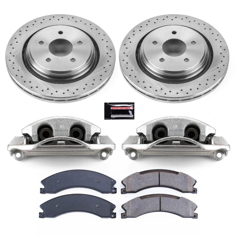 Power Stop KCOE6993 15-19 fits GMC Sierra 2500 HD Rear Autospecialty Kit w/Cals