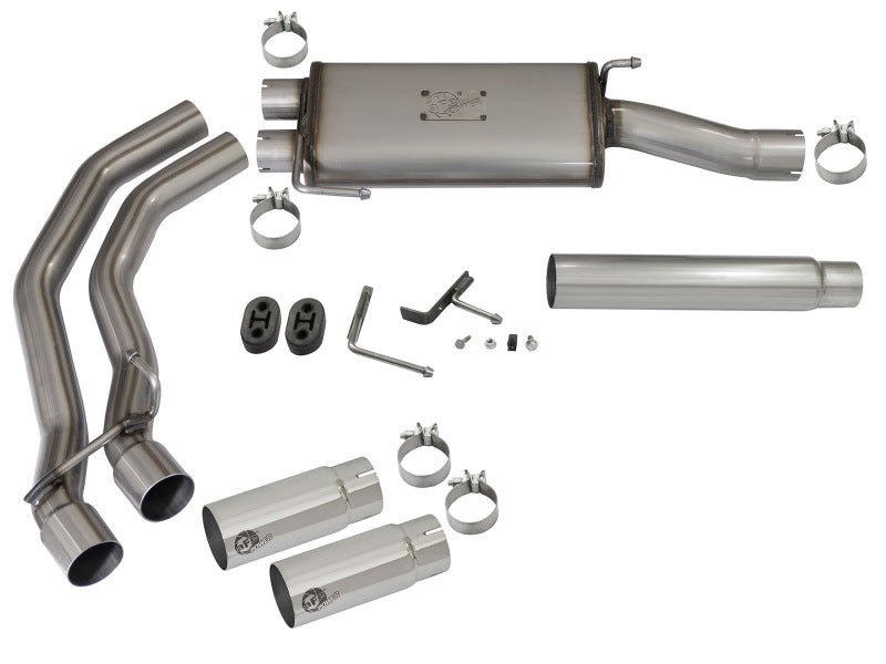 AFE 49-43079-P Exhausts Cat-Back SS fits Ford F-150 04-08 V8 4.6/5.4L w/ Polish