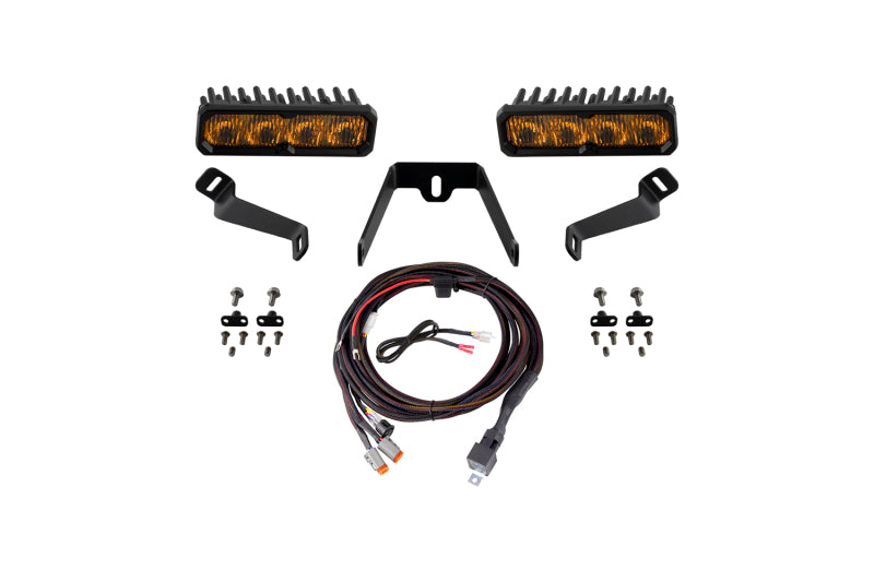 Diode Dynamics DD8596 2015-2017 fits Subaru WRX SS6 Max LED Kit Yellow Fog 3000K