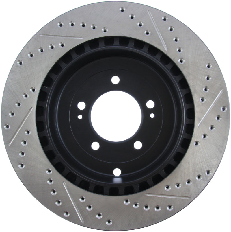 Stoptech 127.46075R Slotted & Drilled Sport Brake Rotor