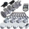 Eagle 62005040 fits Chevy 350 2Pc 3.480in Crank 6.000in I-Beam Rod -7cc Flat Top 4.040in Pistons Rotating Assembly
