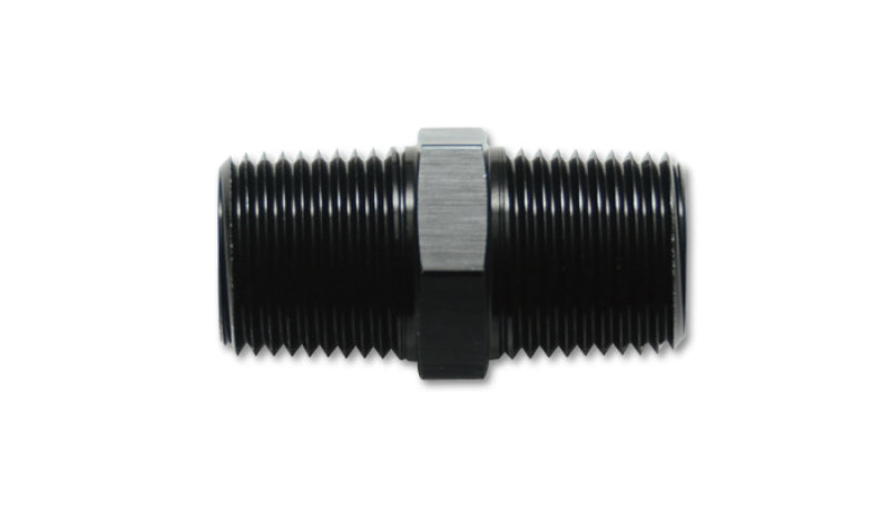 Vibrant 10370 NPT x 1/8in NPT Straight Union Pipe Adapter Fitting - Aluminum