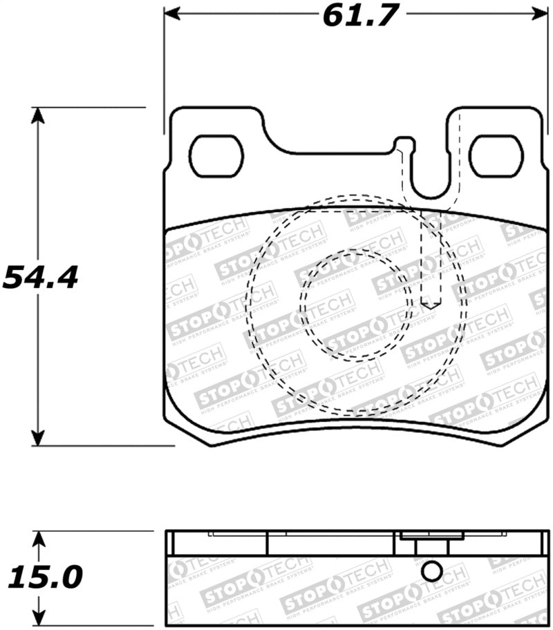 Stoptech 308.062 Street Brake Pads - Front