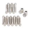 Edelbrock 8569 Plated Intk Bolt Kit for 2166