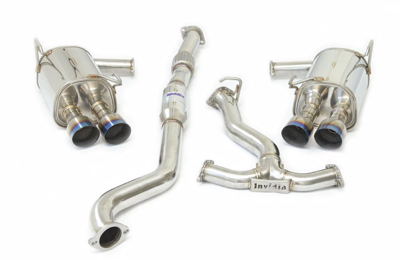 Invidia HS22WRXG2T 2022+ fits Subaru WRX Q300 Single Layer Titanium Burnt Quad T