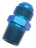 Russell 660410 Performance -3 AN to 1/8in NPT Straight Flare to Pipe (Blue)