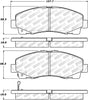 Stoptech 305.1102 Street Select Brake Pads - Rear