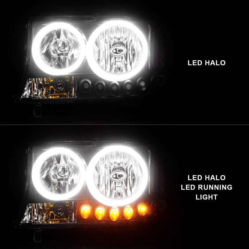 ANZO 111085 1904 fits Dodge 97-20 Dakota Crystal Headlights Black 1pc