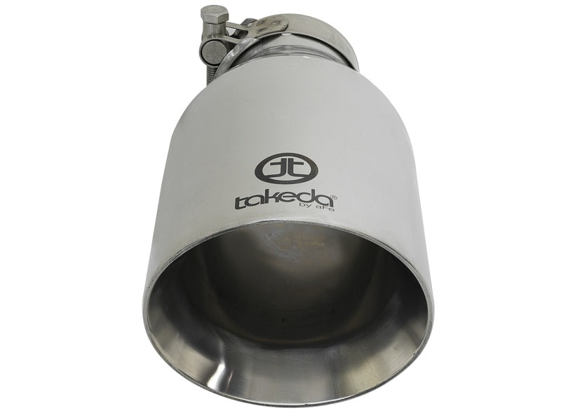 AFE 49T25454-P09 304 Stainless Steel Clamp-On Exhaust Tip 2.5in. Inlet / 4.5in