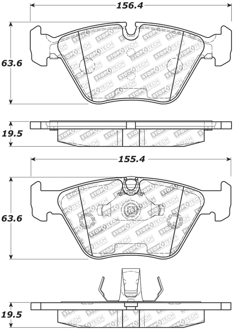 Stoptech 309.0947 Performance 06-09 BMW M3/Z4 (E86/E89) Front Brake Pads