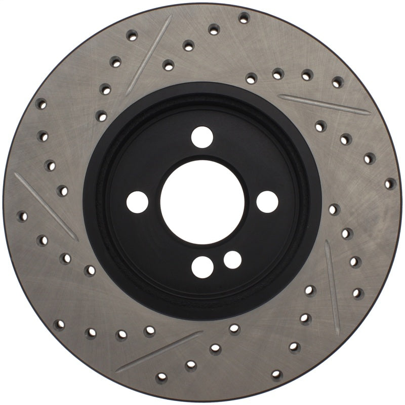Stoptech 127.34101L Slotted & Drilled Sport Brake Rotor 07-13 Mini Cooper