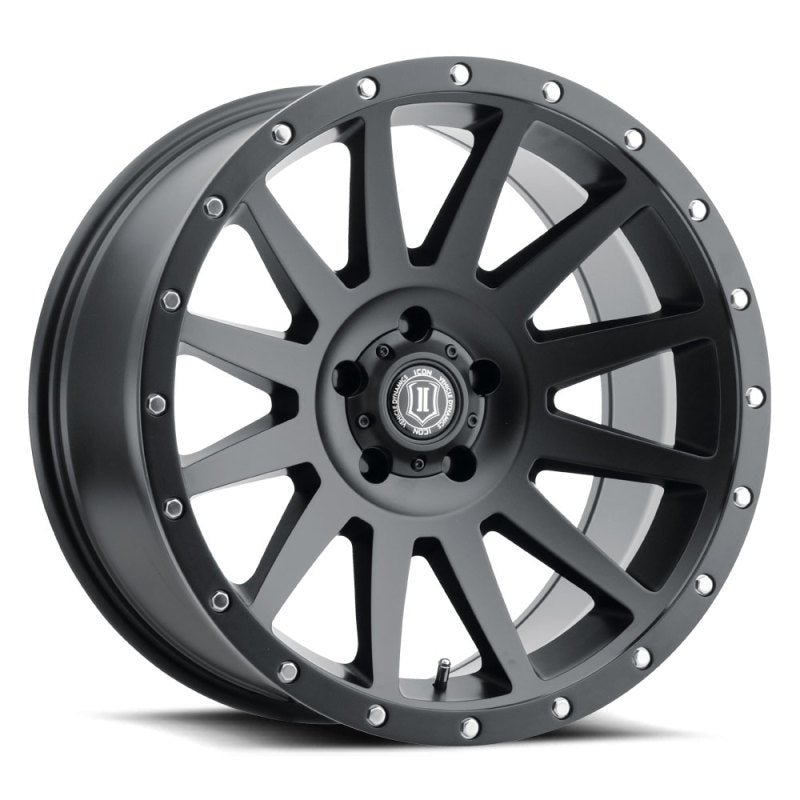 ICON 2020107350SB Compression 20x10 5x5 -12mm Offset 5in BS 71.5mm Bore Satin Black Wheel