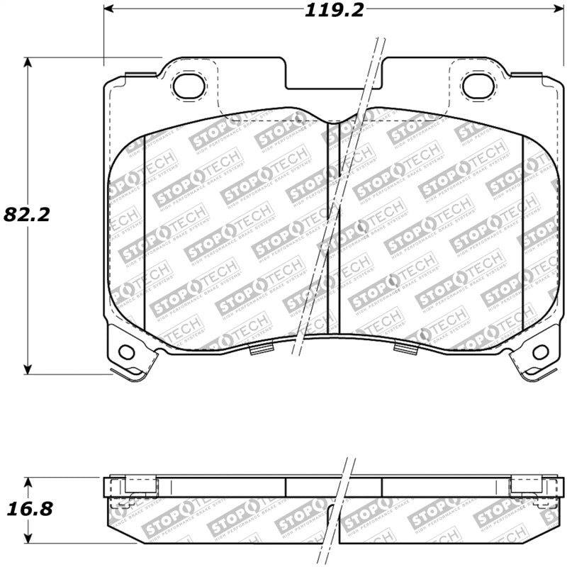 Stoptech 309.0629 Performance 5/93-98 fits Toyota Supra Turbo Front Brake Pads