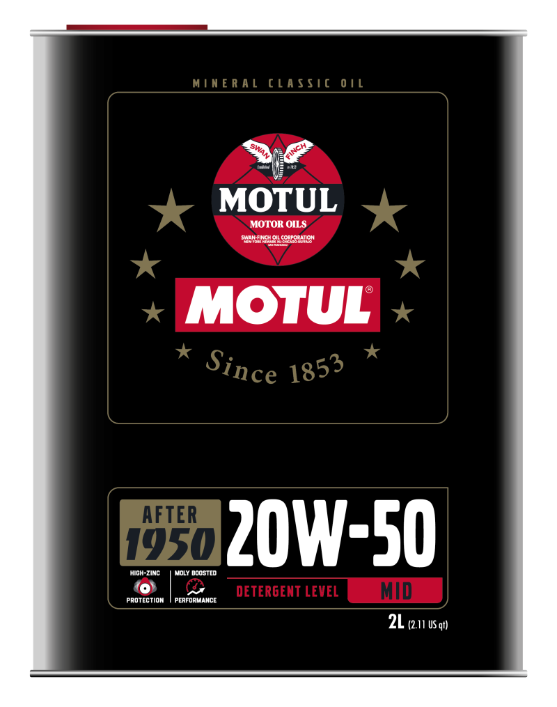 Motul 110621 20W50 Classic Performance Oil - 10x2L