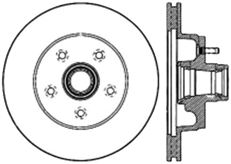 Stoptech 127.80003L Slotted & Drilled Sport Brake Rotor