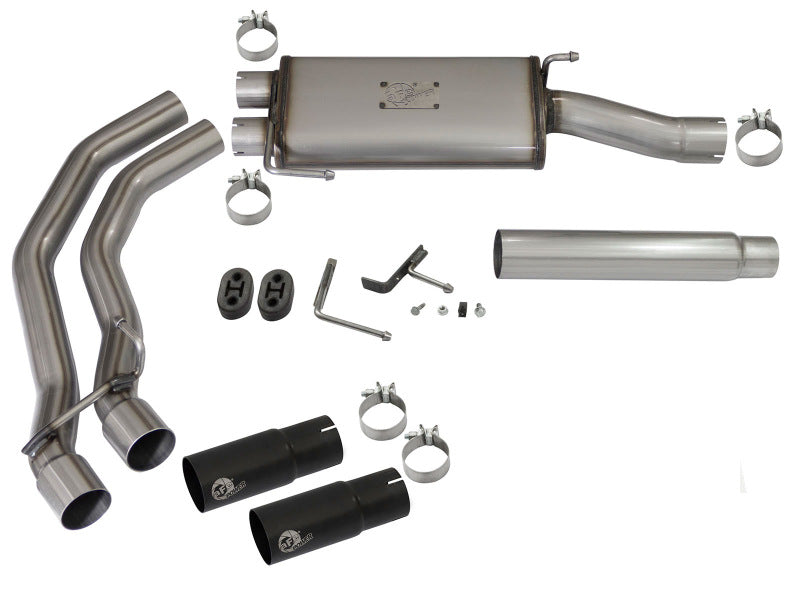 AFE 49-43079-B Exhausts Cat-Back SS fits Ford F-150 04-08 V8 4.6/5.4L w/ Black