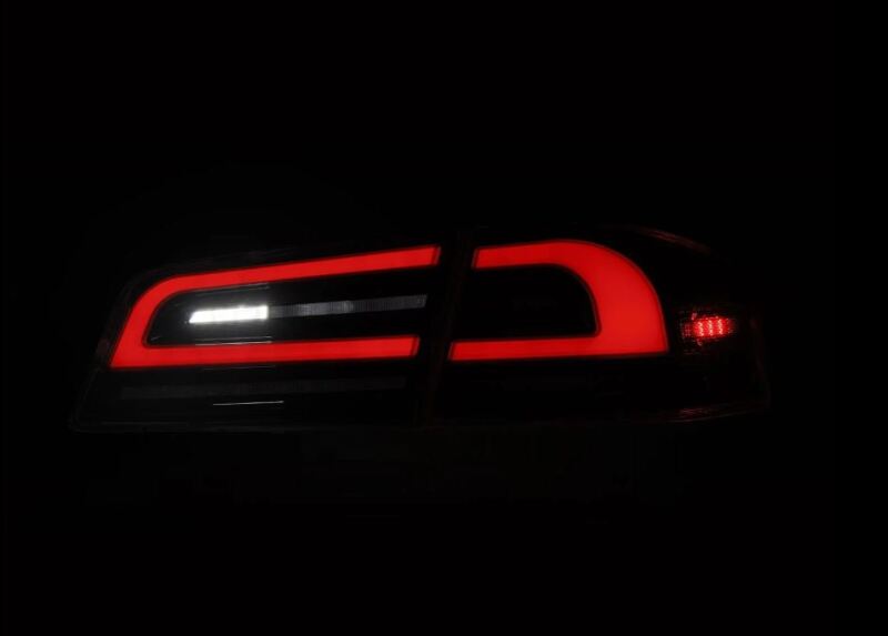 AlphaRex 601130 12-21 fits Tesla Model S LUXX-Series LED Tail Lights - Black/