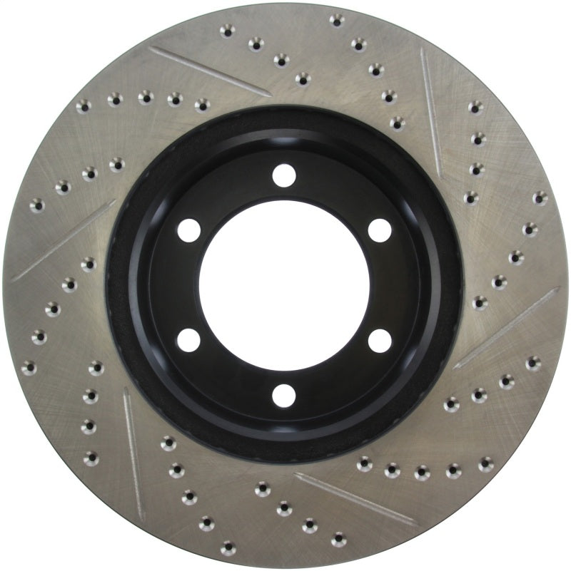 Stoptech 127.44118R 00-06 Toyota Tundra / 01-07 Toyota Sequoia Front Right Slotted & Drilled Rotor
