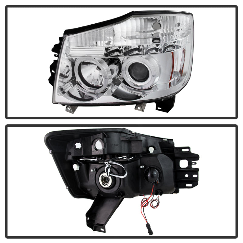 Spyder 5011589 fits Nissan 04-14 Titan /Armada 04-07 Projector Headlights LED H