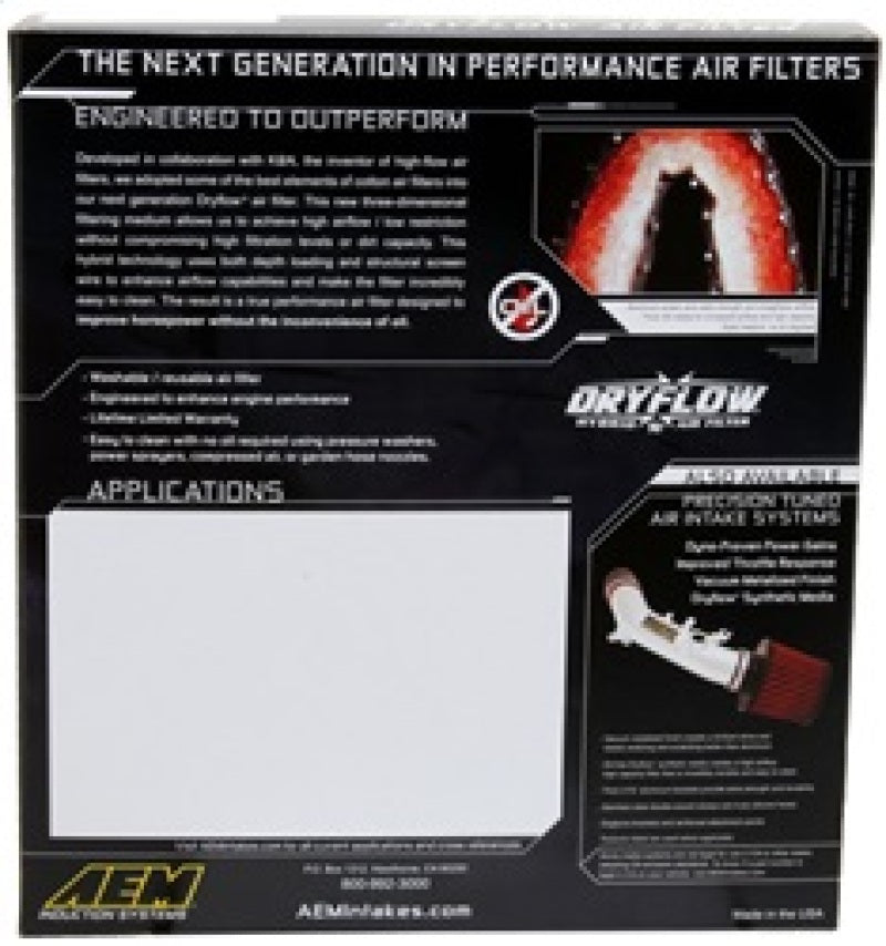 AEM 28-20452 08-11 fits Lexus GS460 4.6L V8 DryFlow Air Filter