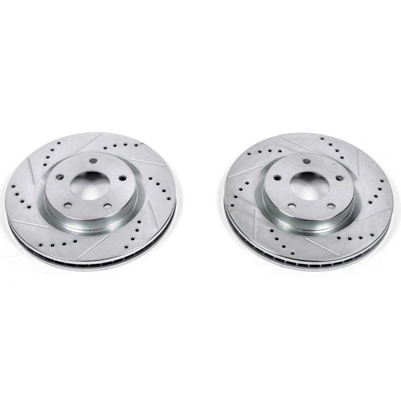 PowerStop fits Nissan 08-13 Rogue Front Evolution Drilled & Slotted Rotors -