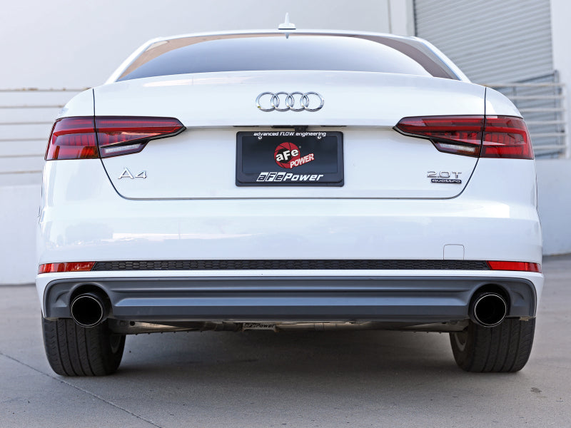AFE 49-36419-P rce XP 3in-2.5in SS Exhaust Axle-Back 17-19 fits Audi A4 (B9) L4