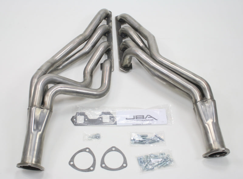 JBA 6610S fits Ford 65-73 Mustang 260-302 SBF 4 Speed C4/C6/AOD 1-3/4in Primary Raw 409SS Long Tube Header