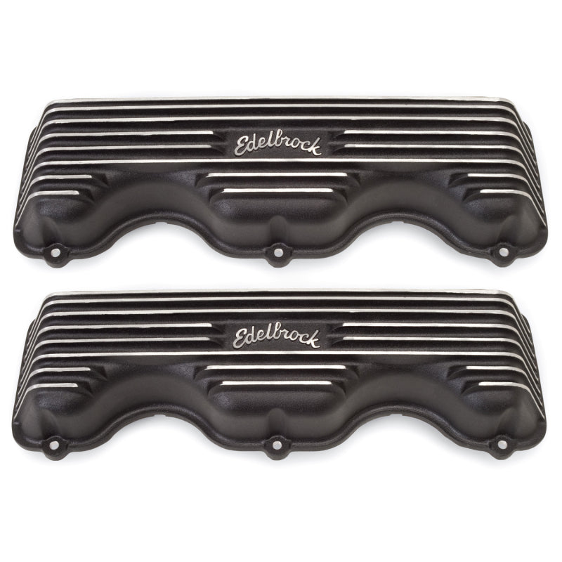 Edelbrock 41403 Valve Cover Classic Series fits Chevrolet W 348/409 CI V8 Black