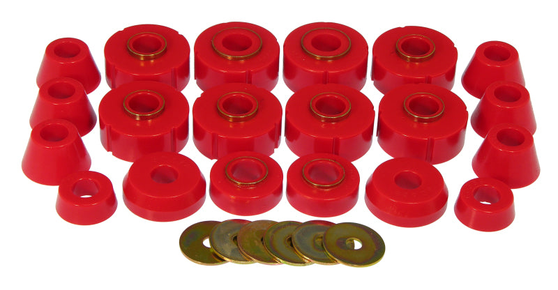 Prothane 6-103 fits Ford 78-79 Bronco Body Mount Kit - Red