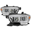xTune 9039263 fits Toyota Tacoma 16-18 DRL Light Bar Projector Headlights - Chr