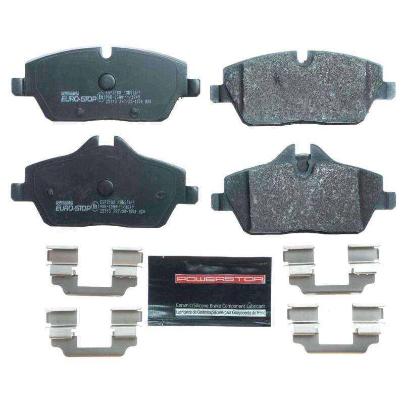 PowerStop ESP2188 fits BMW 18-20 i3s Euro-Stop ECE-R90 Front Brake Pads