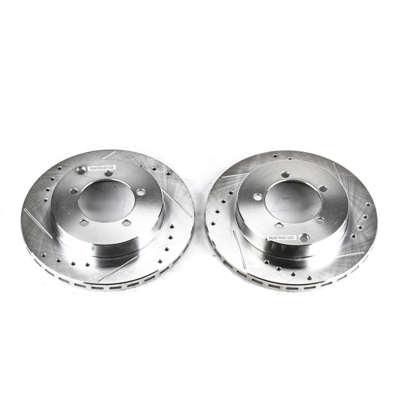 PowerStop fits Dodge 91-93 Stealth Rear Evolution Drilled & Slotted Rotors -
