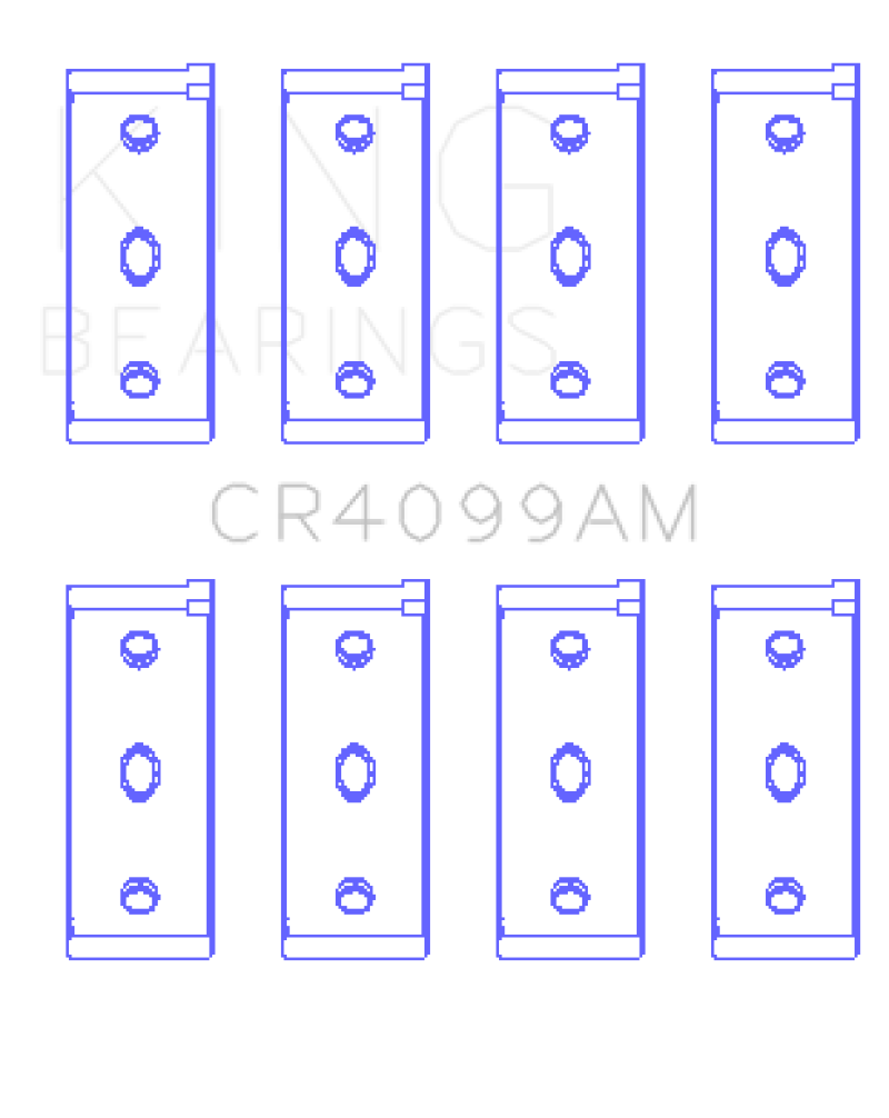 King CR4099AM010 fits Fiat Tempra / 146 (Size 010) Rod Bearing Set