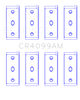 King CR4099AM010 fits Fiat Tempra / 146 (Size 010) Rod Bearing Set