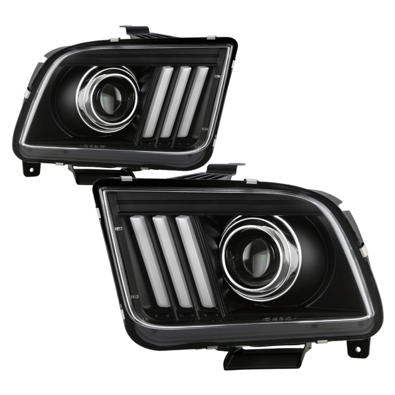 Spyder 5088192 fits Ford 05-08 Mustang V2 High-Power LED Headlights - Black PRO