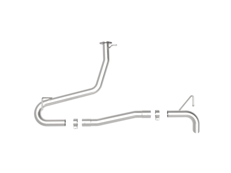 AFE 49-37017NM 2-1/2in 304 SS Axle-Back Exhaust (No Muffler) 18-21 fits Hyunda