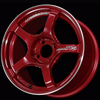 Advan YAD6F35ACRR TC4 16x7.5 / +35 Offset / 4x100 / 63mm Bore / Racing Candy Red and Ring