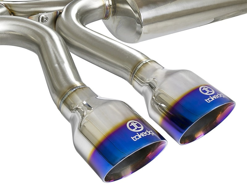 AFE 49-36618-L 3in 304 SS Cat-Back Exhaust System w/ Blue Tips 2017 fits Honda