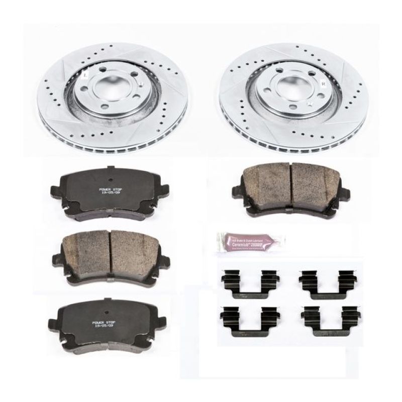 PowerStop K4564 fits Audi 04-09 S4 Rear Z23 Evolution Sport Brake Kit