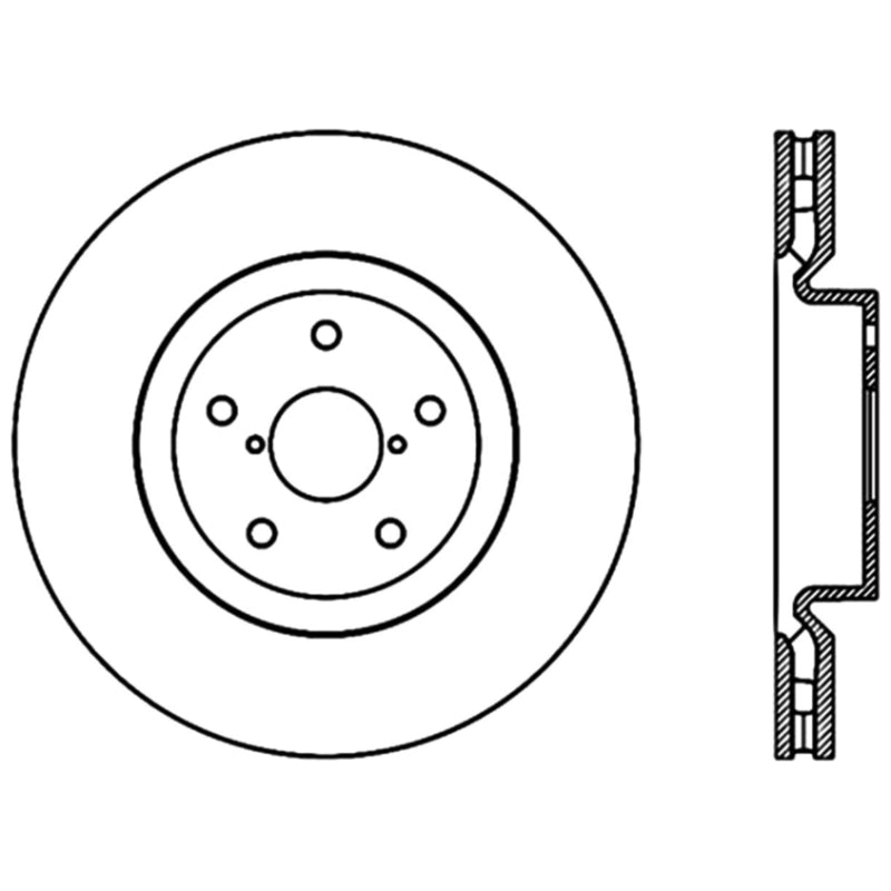 Stoptech 125.47022CRY 05-07 fits Subaru Impreza WRX Sti Front High Carbon CRYO-STOP Rotor