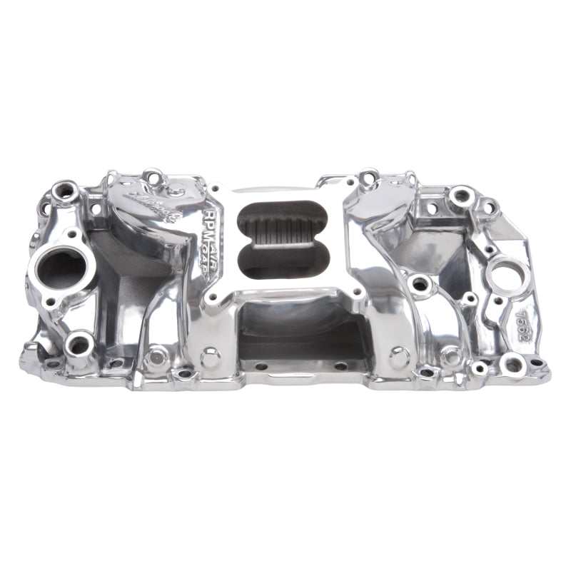 Edelbrock 75621 Polished B/B Chev Rect Port RPM Air-Gap Manifold