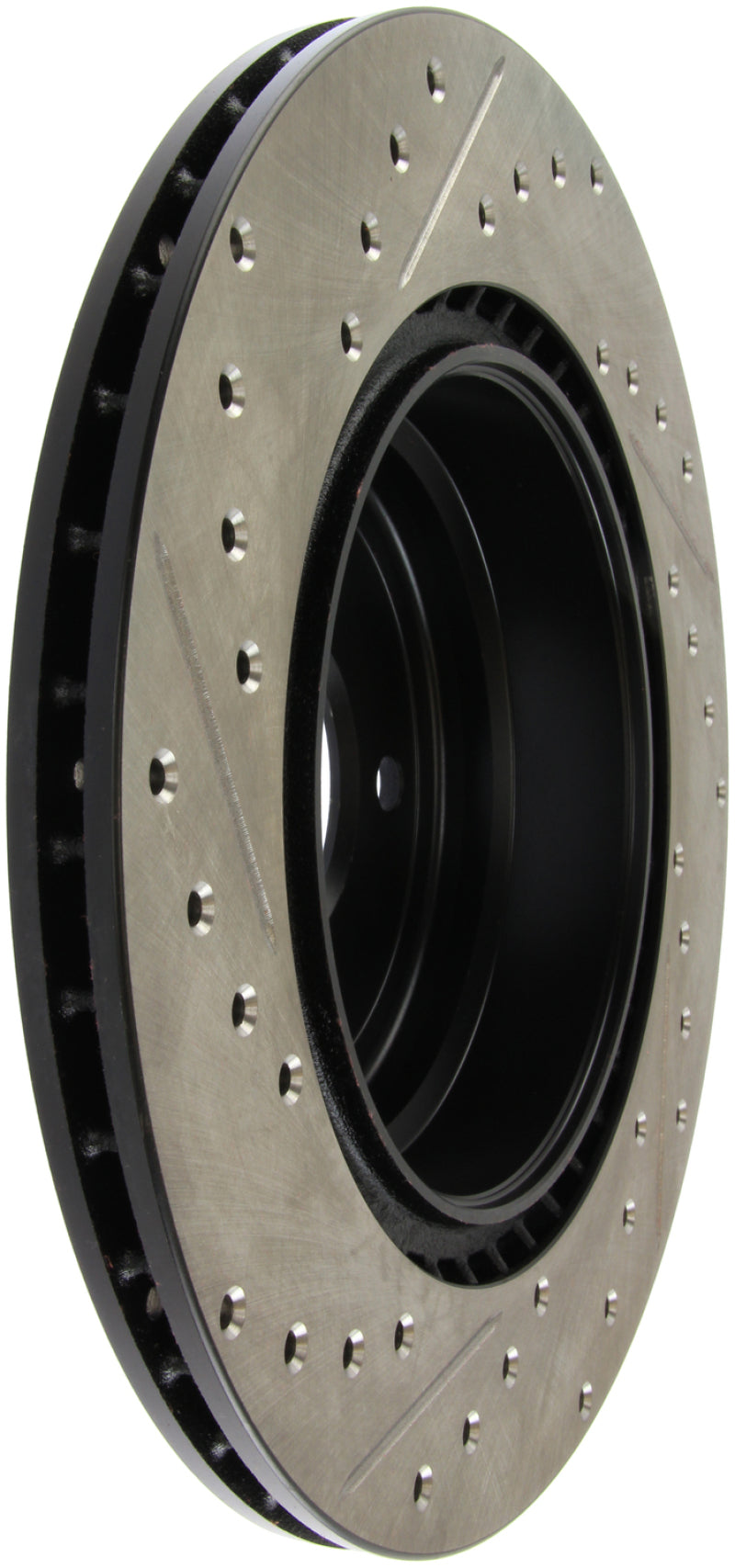 Stoptech 127.34080L 06 fits BMW 330 / 07-09 BMW 335 Slotted & Drilled Left Rear Rotor