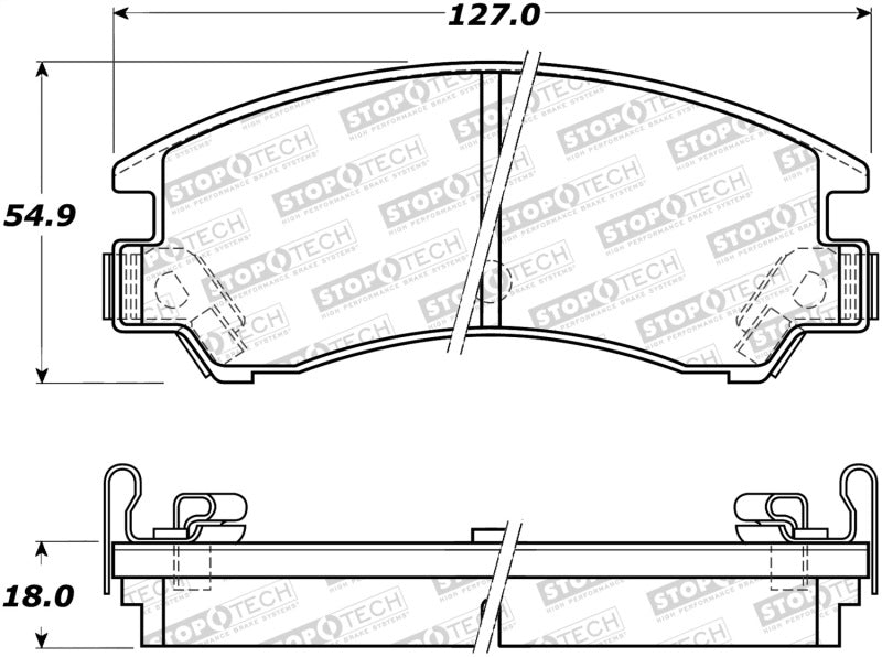 Stoptech 308.0311 Street Brake Pads