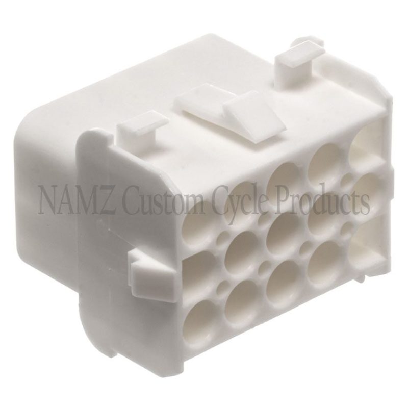 NAMZ NA-350784-1 AMP Mate-N-Lock 15-Position Male Wire Cap Connector w/Wire Seal