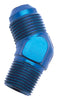 Russell 660960 Performance -8 AN to 3/8in NPT 45 Degree Flare to Pipe Adapter